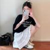Pregnant Women's Skirt Summer Thin Ballet Style High Waist Short Skirt A-line Lace Cake Skirt Belly Support Small Summer Clothing