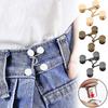 1 Set Nail-free Metal Jeans Button Snaps Detachable Pants Clips Buttons Pins DIY Waist Tightener Clothing Buckles Sewing Tools