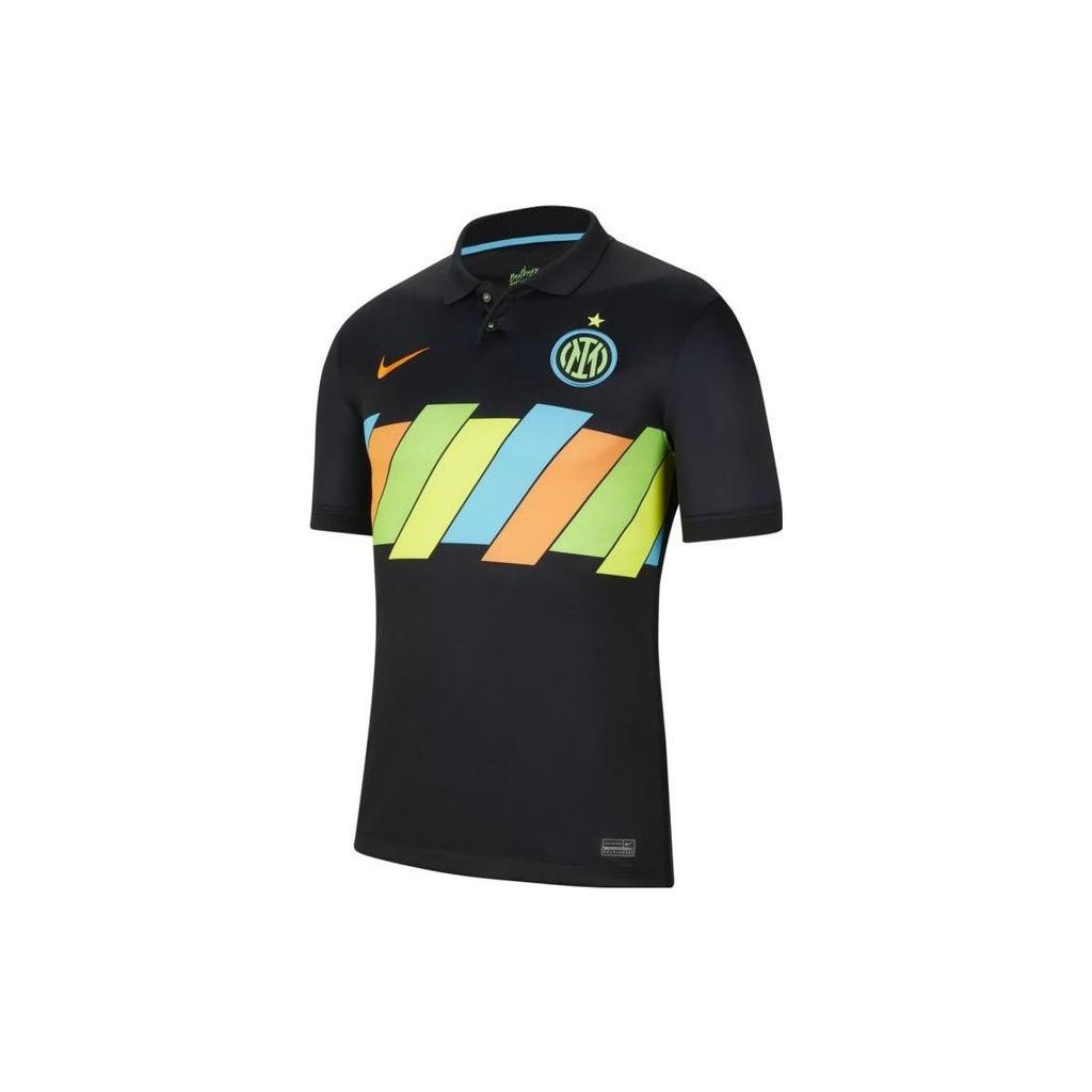Nike Stadium Inter Milan Color Block Logo Pattern Match Football Jersey Men Jerseys Black DB5899-011