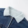 Women's Denim Jacket Thickening Long Section of Lamb Fur Coat