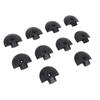 10PCS Angled End Cap for L Track Semi Circular Shape End Fittings Eliminates Pointed Edges On L Rail for Truck Bed