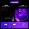 Car Interior Atmosphere Lamp Refitted LED Flash Decoration Lamp Sole Lamp Three Color Inside the Car Foot Ambient Light