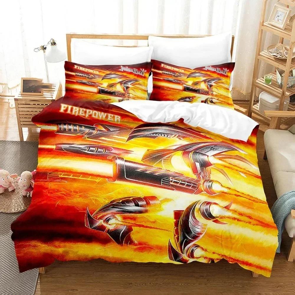 Comforter New 3D Print Judas Priest Bedding Set 3D Printed Suitable For Bedroom Kids Home Textile