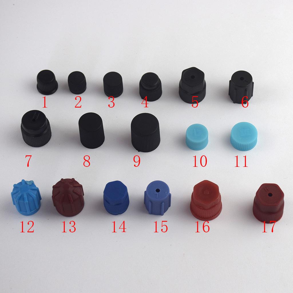 Universal Car AC Valve Caps - High & Low Pressure Compatible