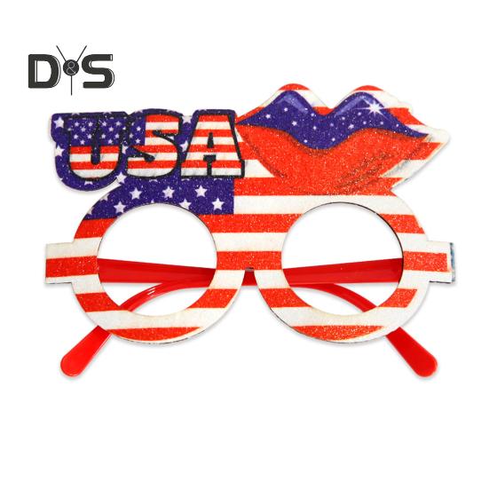 1/12 шт. Очки с американским флагом, патриотическая вечеринка в честь Дня памяти, звездно-полосатые очки для празднования Дня ветеранов США 4 июля
