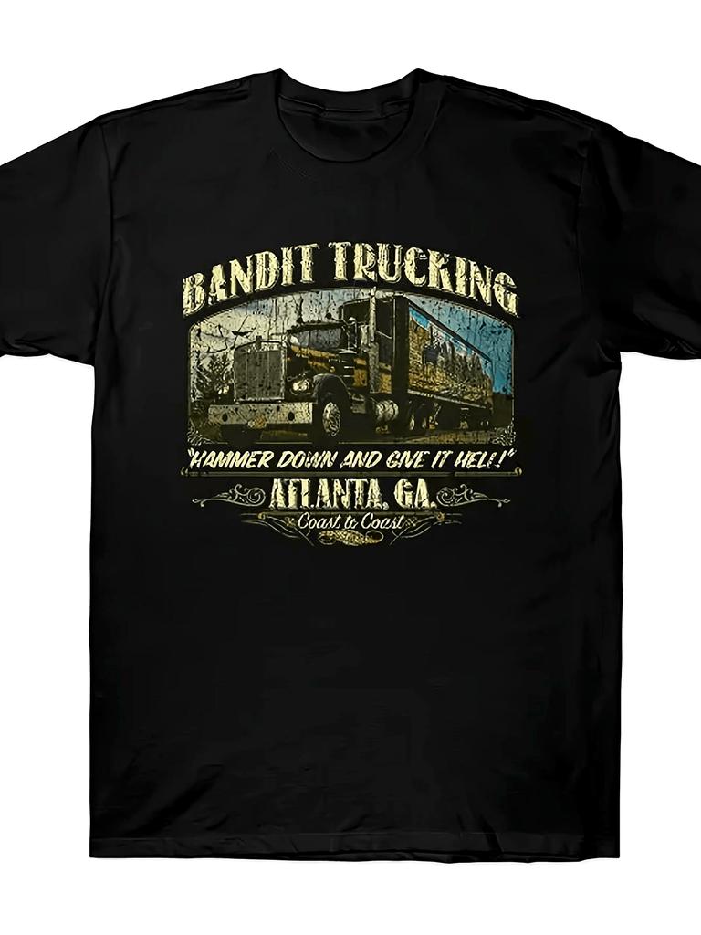Robber Truck Retro 1977 Pattern Tshirt Unisexs Tshirt Summer New Unisex Fashion Trend Y2K