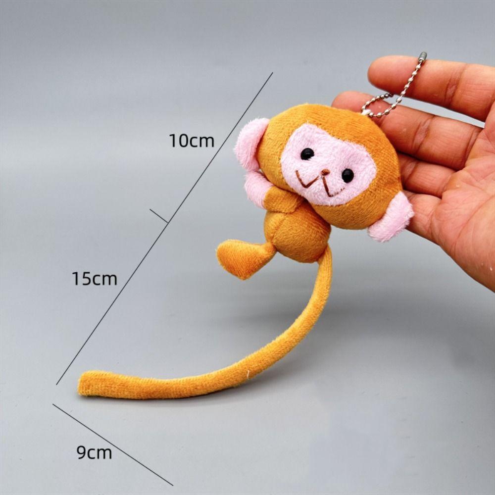 Плюшевая игрушка обезьянка, кукла, брелок, подвеска для сумки, плюшевая игрушка обезьянка, подвеска-обезьянка, подвеска для рюкзака