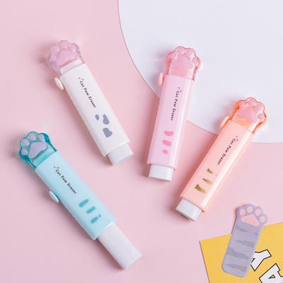 Творчество Выдвижной кошачий коготь Kawaii Карандаш-ластик Push Pull Eraser Professional Drawing Painting Милые школьные принадлежности