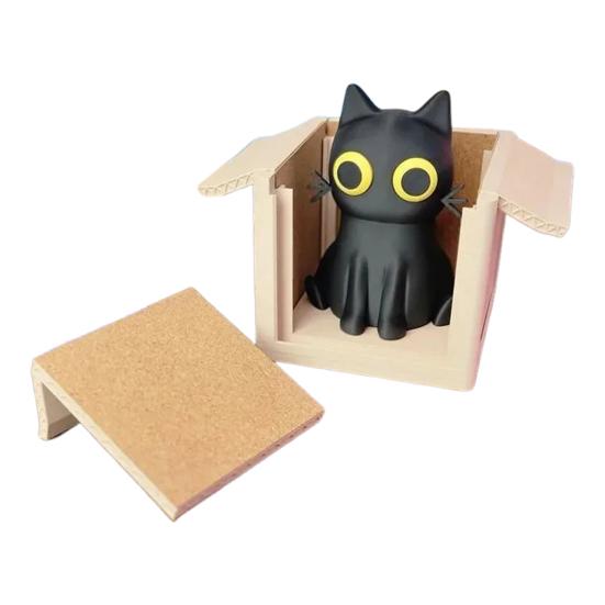 4 шт. милый набор подставок под коробку с котом подставки под горячее в форме кота нескользящие подставки под горячее котенок в коробке подставки под журнальный столик декор для любителей кошек