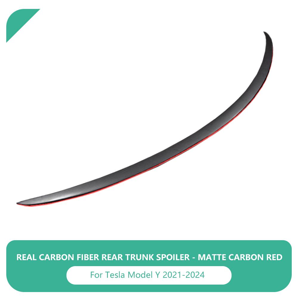 Real Carbon Fiber Rear Trunk Spoiler For Tesla Model 3/Model Y 2017-2023 For Model 3 Highland 2024 Lip Wing Car Accessories