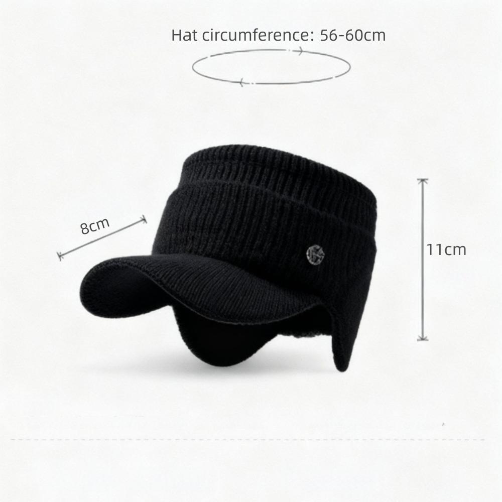 Warm Knitted Hat Thickened Ponytail Hat Fashion Winter Hat  for Women