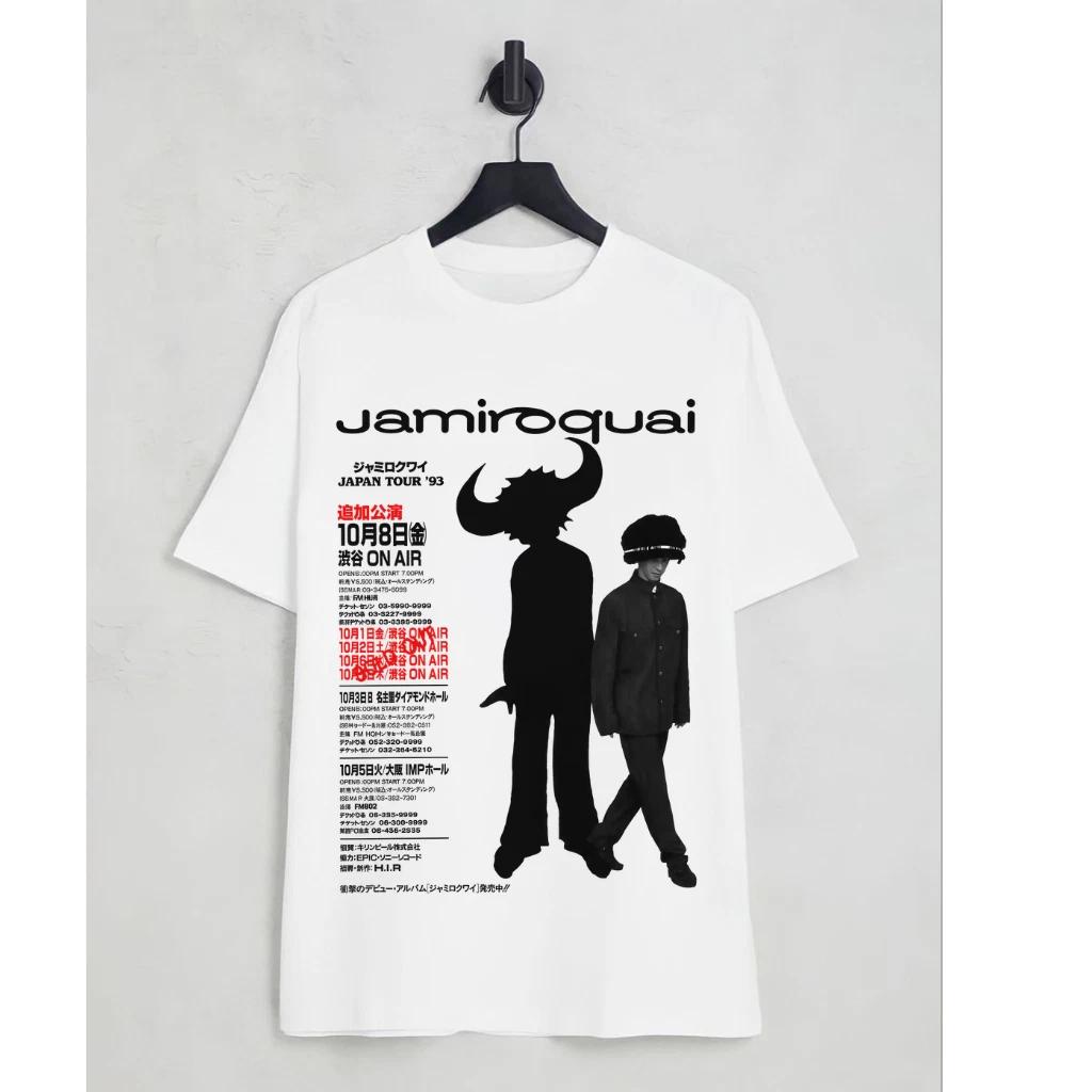 Jamiroquai Band Graphic Unisexs TShirt Unisex ONeck 100 Cotton Short Sleeve Y2k Oversized Fashion Popular Vintage Women Tee