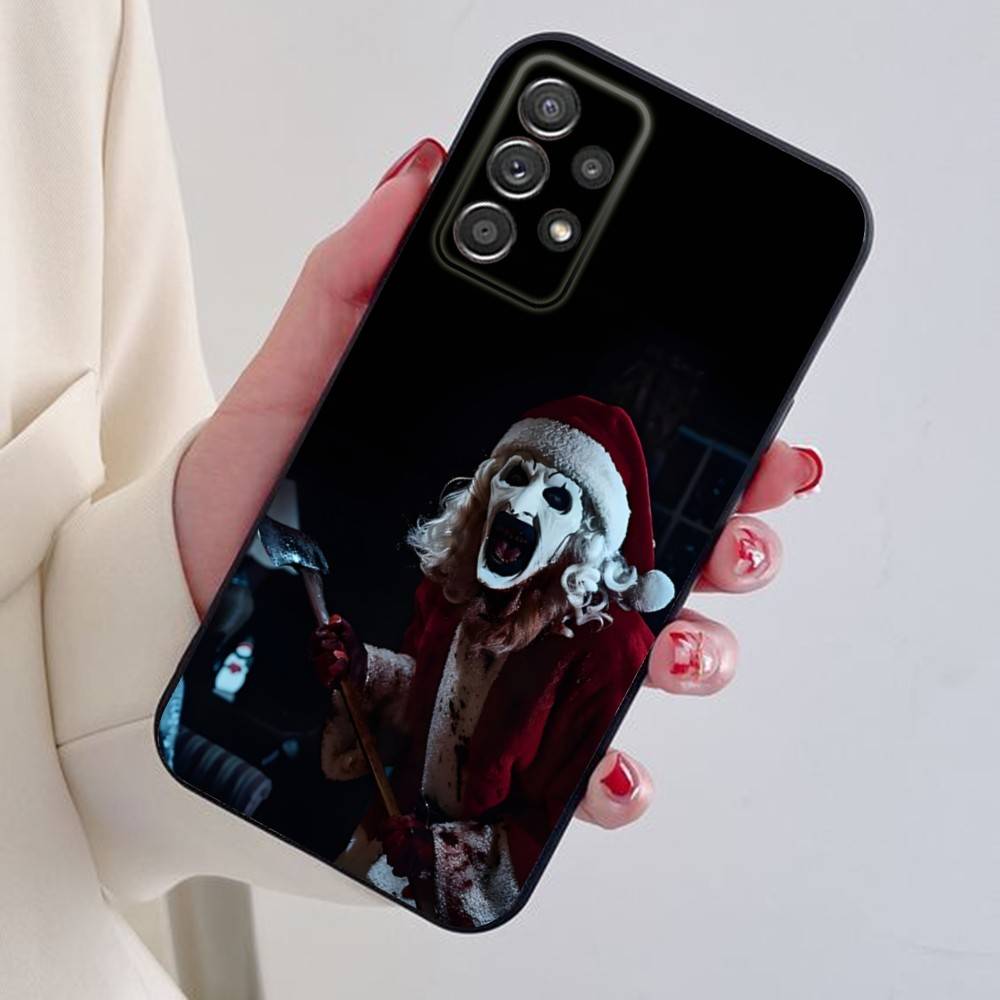 Чехол для телефона Art the Clown horror T-Terrifier для Samsung S25,24,21,22,23,30,Ultra,20,Plus Черный мягкий силиконовый чехол