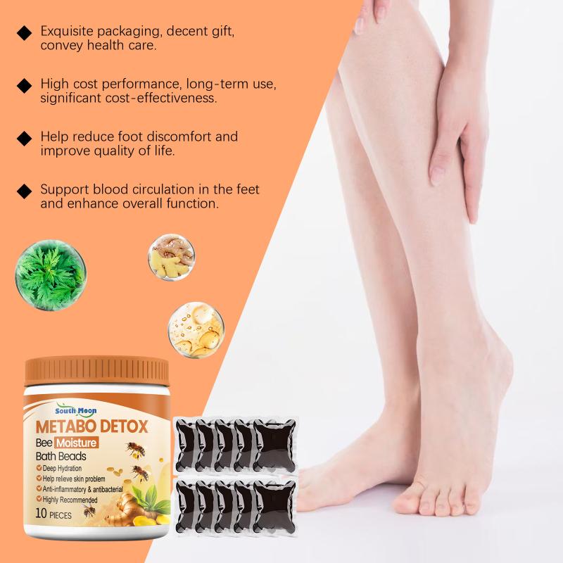 Detox Foot Gel Promote Lymphatic Drainage Relieve Leg Fatigue Swelling Body Soothing Toxin Cleaning Shaping Foot Bath Capsule