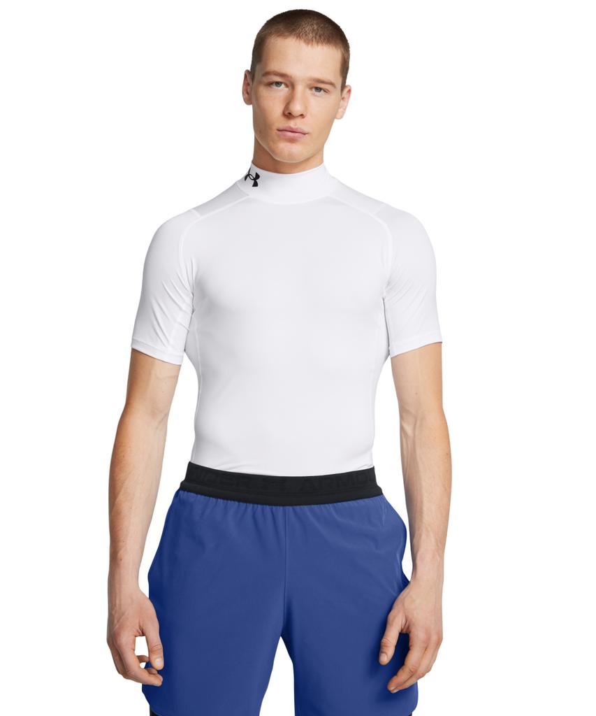 Мужская футболка с длинным рукавом и компрессией UNDERARMOUR Heatgear Armor с воротником-стойкой 1372586-100