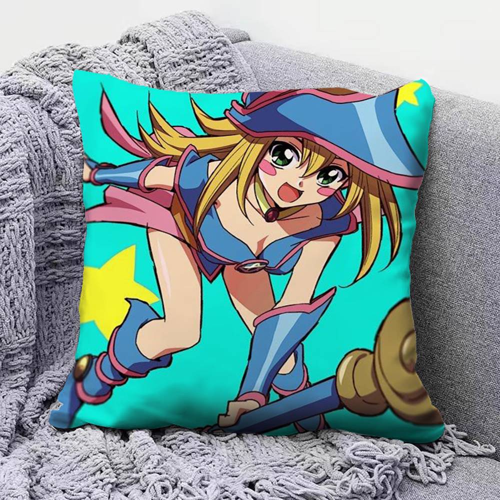 Black Magician Girl Yo-Gi-Oh! Anime Girl Pillow Covers, Home Sofa Cushion Covers And Aecorative Custom