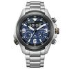 Watch Promaster Photovoltaic Waterproof LAND Series Navy Silver [Citizen] Eco-Drive Ana-Digi JV1006-51L Men's