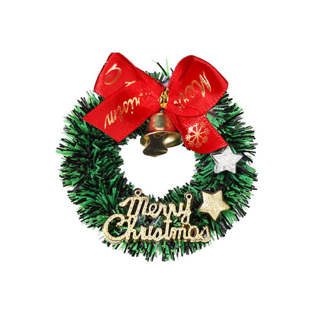 Five-pointed Star Christmas Wreath With Bell Bow Vine Wreath
