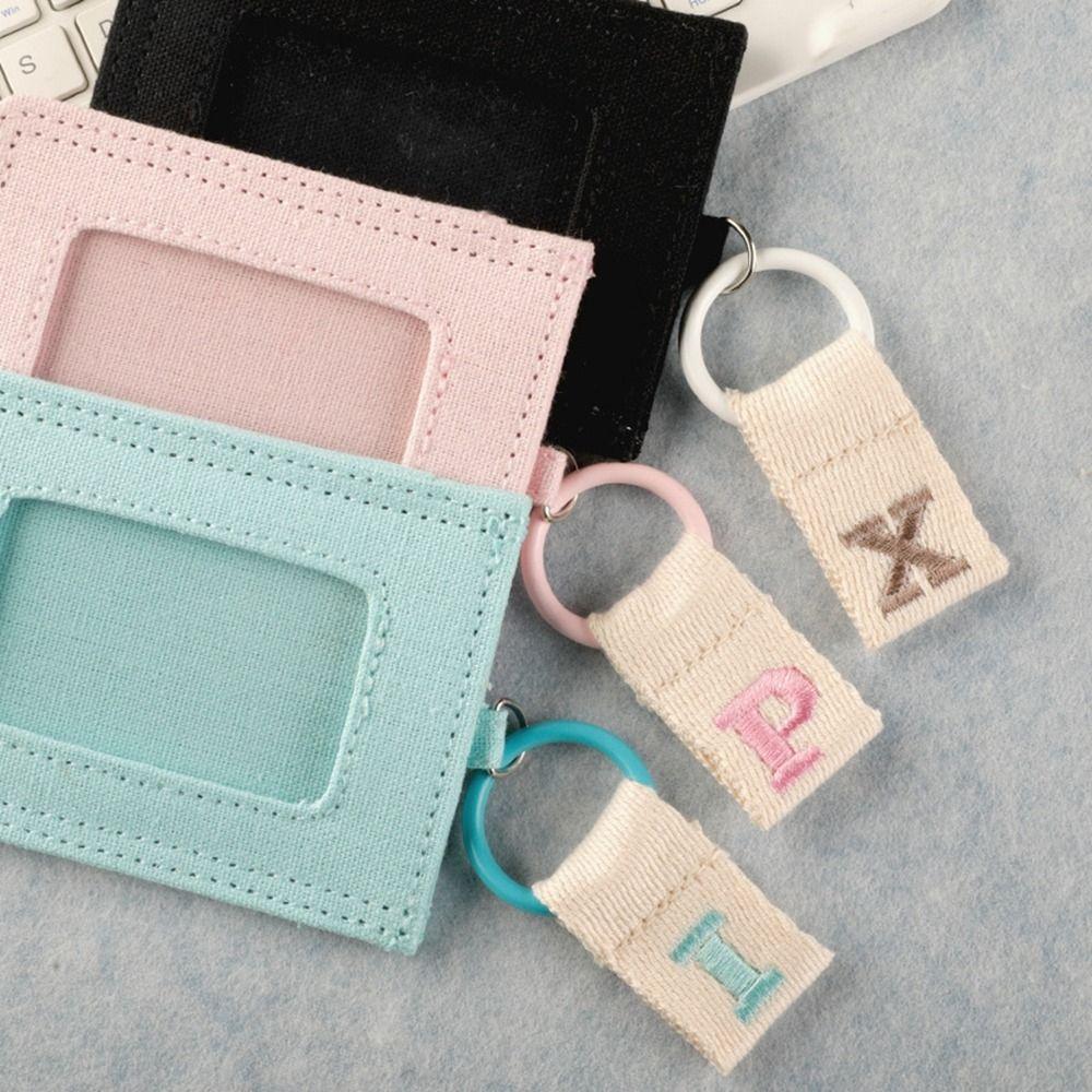 Embroidery 26 Letter Key Chain Key Ring Business Key Holder Creative Alphabet Car Key Buckle  Man