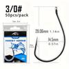 50 шт. 8003 Wacky Hooks, мягкие крючки для наживки, рыболовный крючок с зазубринами для оснастки Drop Shot