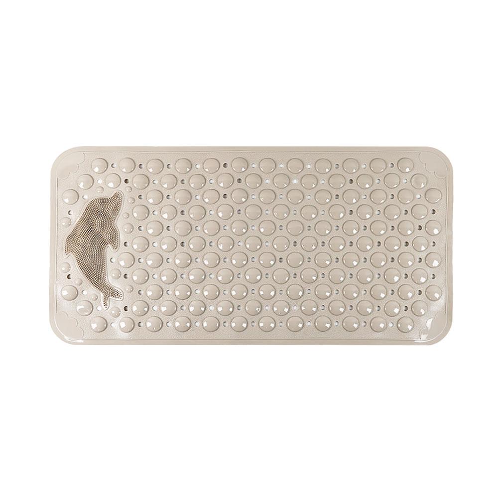 Silicone World Bathroom Anti-skid Mats PVC Shower Anti Fall Foot Mat Dolphin Massage Suction Cup With Drain Hole Floor Mat