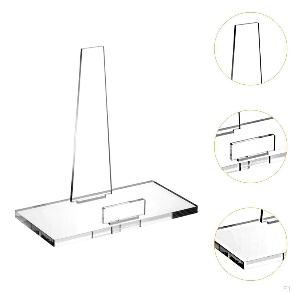 Акриловая подставка для дисплея с основанием, элегантный, универсальный, надежный держатель для тарелок, художественная работа, гостиная