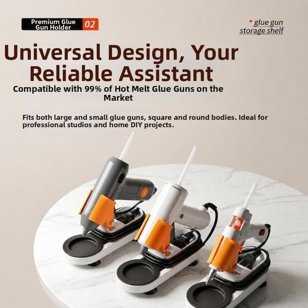with Drip Tray Hot Melt Glue Sticks Stand Hot Melt Gluer Holder Keep Desk Tidy & Organized