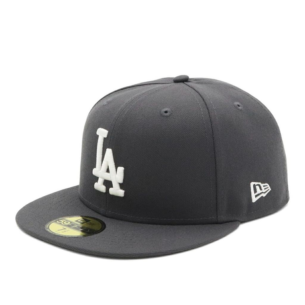 New Era Кепка MLB Los Angeles Dodgers с прямым козырьком Темно-графитовая 7 59Fifty 1/4