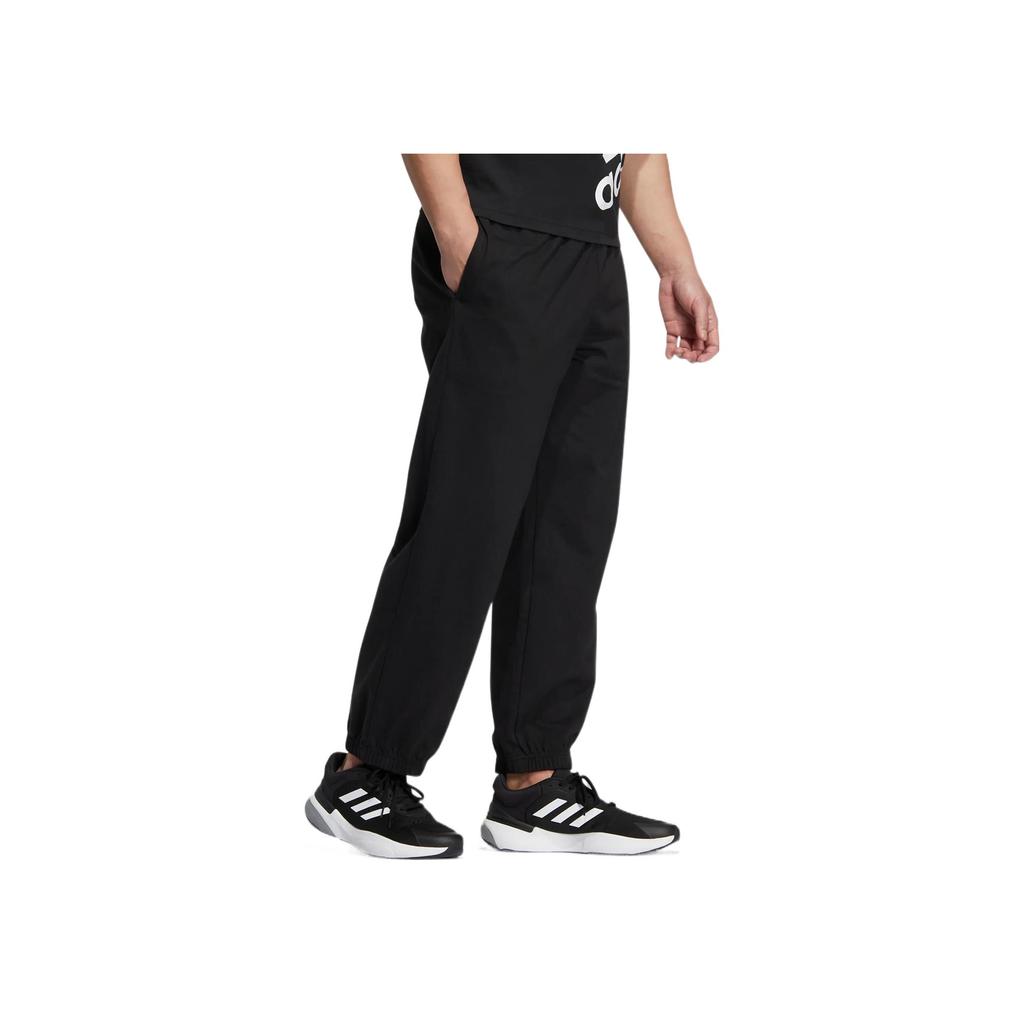 adidas Брюки из джерси с маленьким логотипом, мужские брюки, черные IC7841