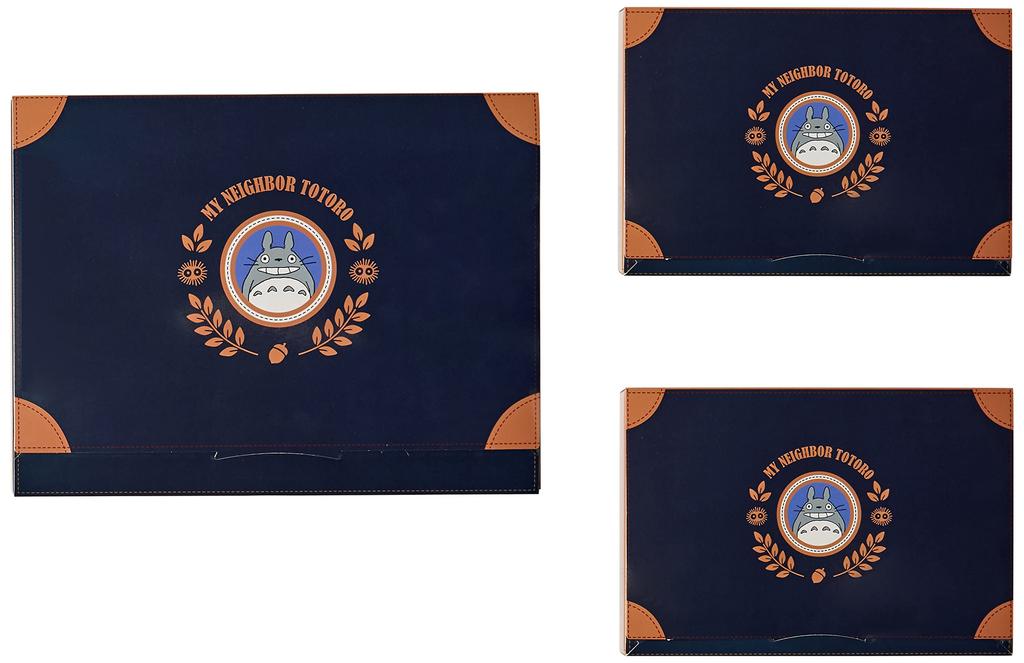 Marushin Towel Gift Studio Ghibli Neighbor Denim Stitch Hand 1 Face 1 Bath Perfect for 1105044200 Set, "My Totoro" (2 Towels, Towel, Towel),