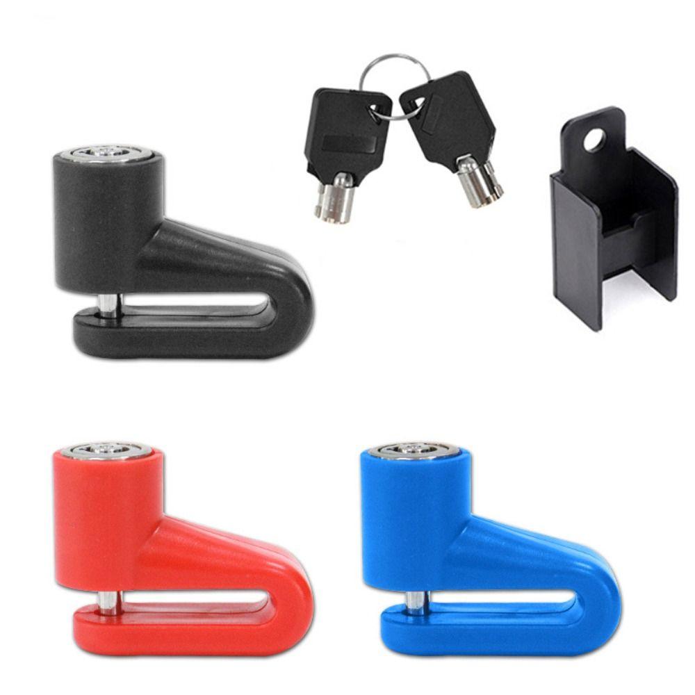 Key Lock Bike Lock Steel Wire Scooter Lock Portable Bicycle Disc Brake Lock Mountain Bike