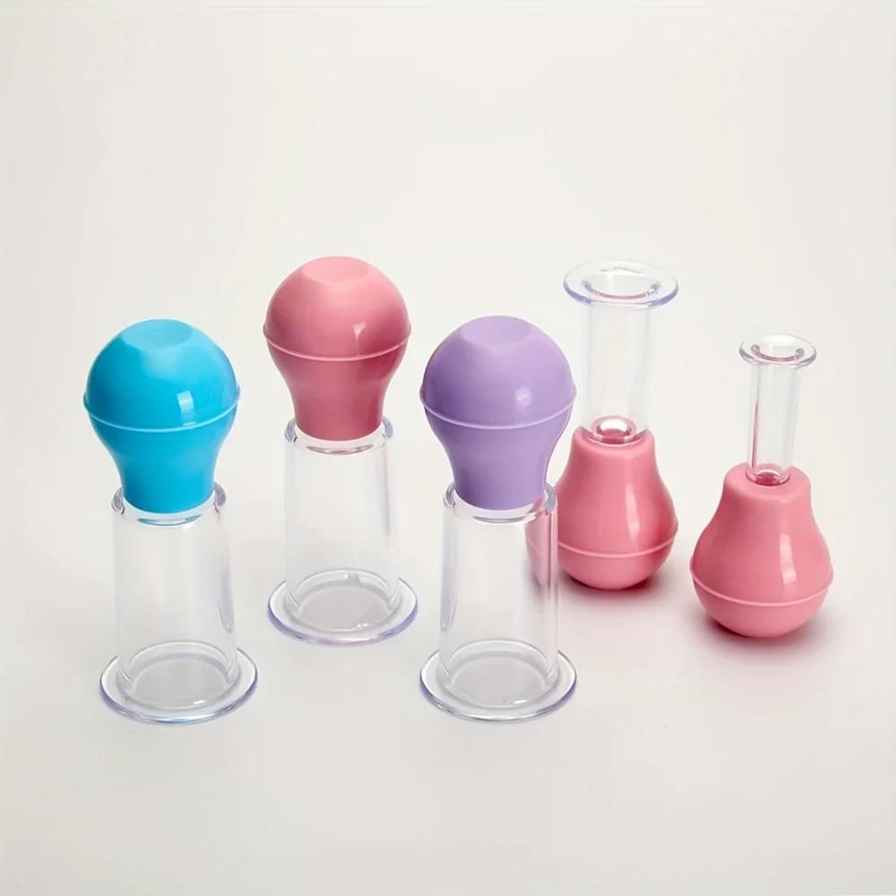 1 набор баночных массажных банок для лица, резиновые вакуумные банки, набор для релаксации лица, коррекция сосков, подтяжка кожи тела, баночное устройство