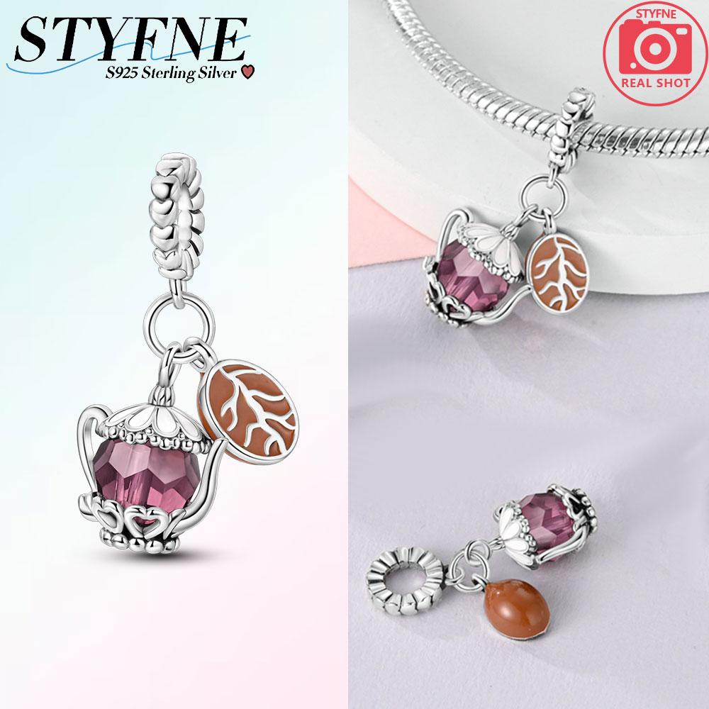 Copper Original Pink Series Charms Perfume Butterfly Beads Pendent Dangle Fit Bangle Charm Bracelet Diy Women Jewelry Gift