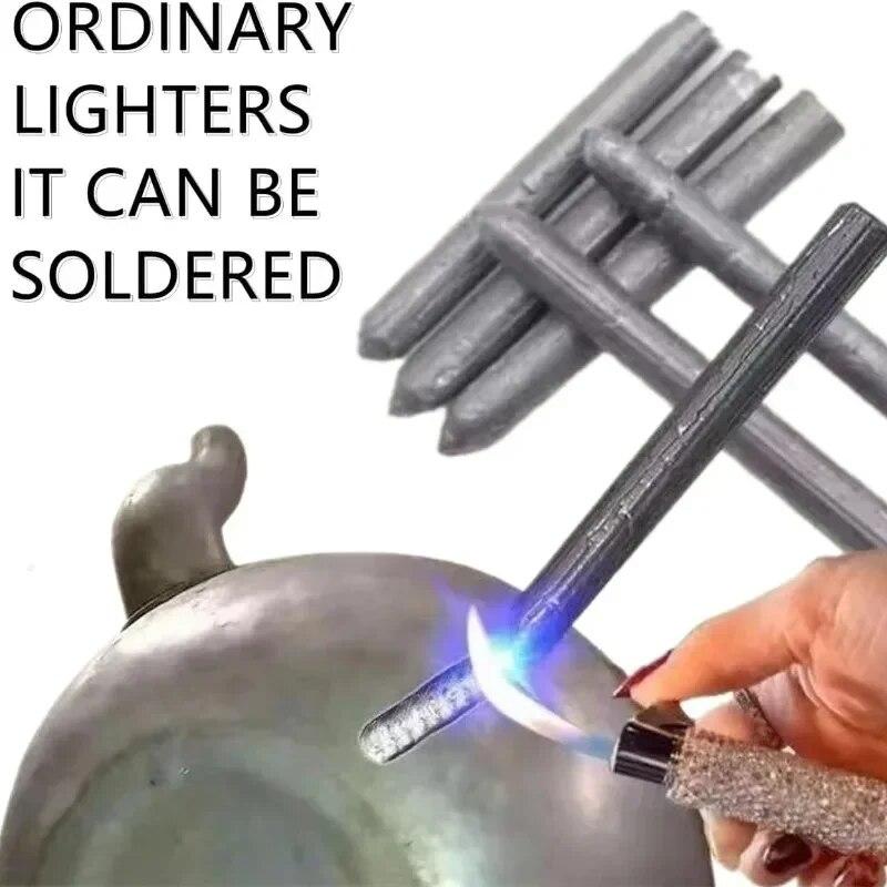 3/5/10/15 шт. низкотемпературные сварочные стержни, расплав медного железа, припой из нержавеющей стали для пайки алюминиевых отремонтированных отверстий, набор агентов