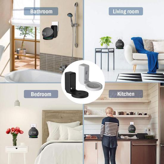 Wall Mount Bracket Speaker Holder Strong Load-bearing High Stability Simple Installation Speaker Bracket for Echo Dot