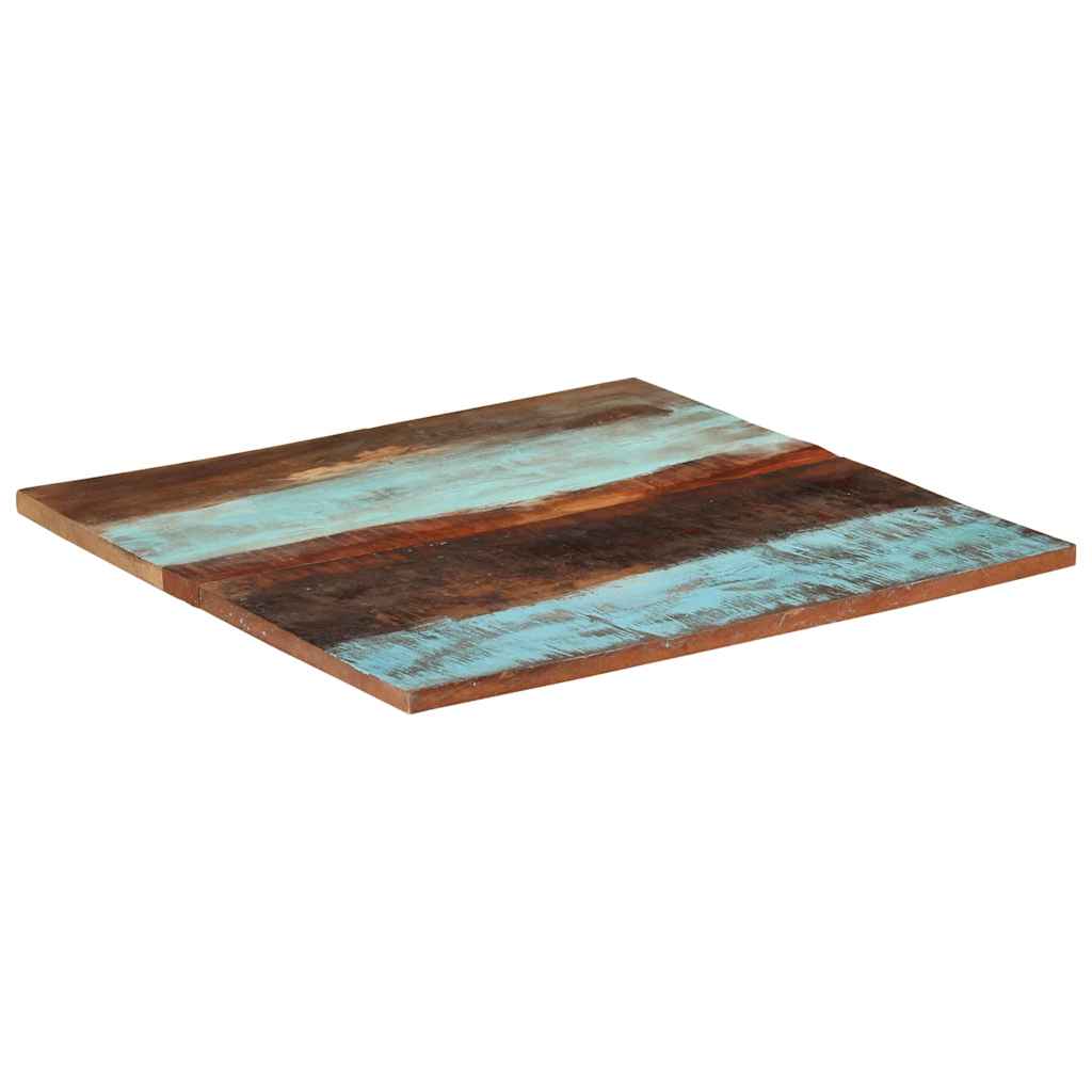 Square Table Top 80 x 80 cm 25 27 mm Thick Reclaimed Solid Wood