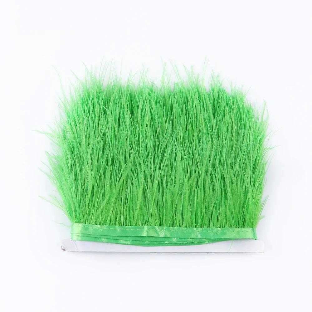 Перо1 метр Натуральные страусиные перья Отделка Лента 6-15 см для Юбки DIY Одежды Черный Белый Страусиные перья Свадебное Украшение