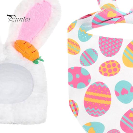 Пасхальный костюм гуся, плюшевая шапка с заячьими ушками и бандана, костюм гуся для крыльца высотой 23 дюйма, украшение газона на переднем крыльце из цемента