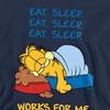 Garfield Unisex Adult Works For Me Sweatshirt