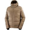 Outline Down Solid Color Zipper Hooded Long Sleeve Down Jacket Men Jackets Bamboo LC2360900