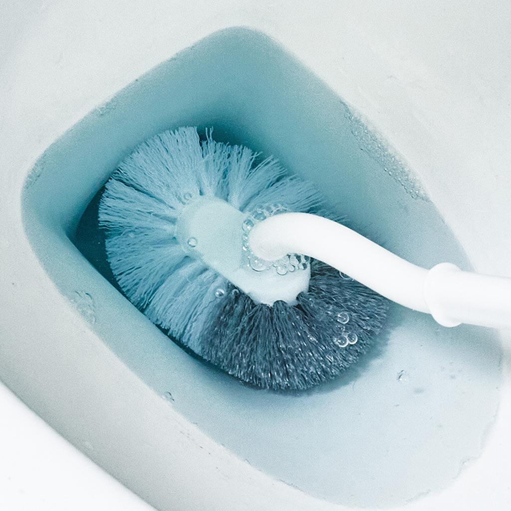 4 Pieces Toilet Bowl Brush Set Punch Free Wall Mounted Toilet Brush Holder with 3 Brush for