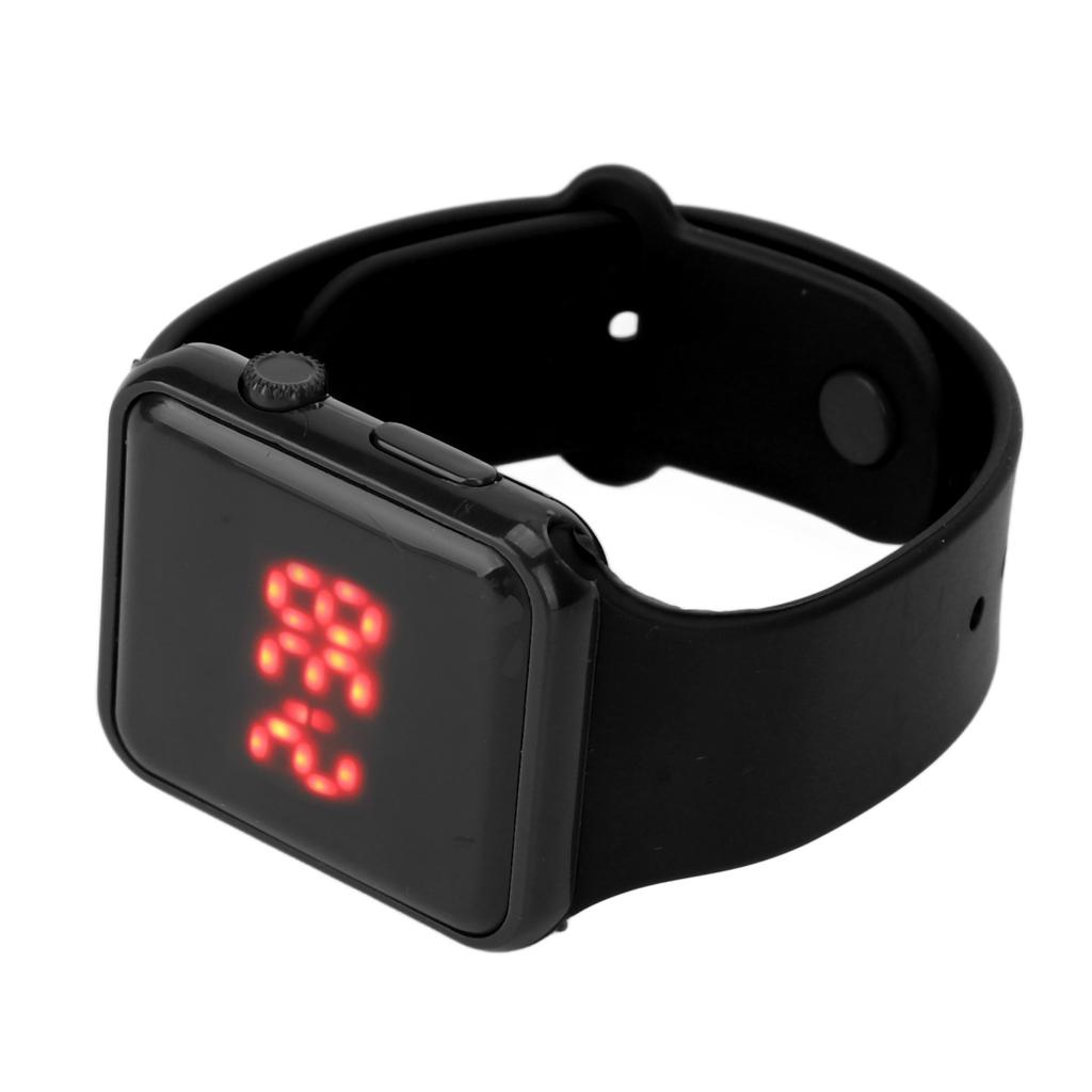 Спортивные часы со светодиодным экраном, квадратная форма, дизайн с подсветкой, цифровые детские часы для активного отдыха