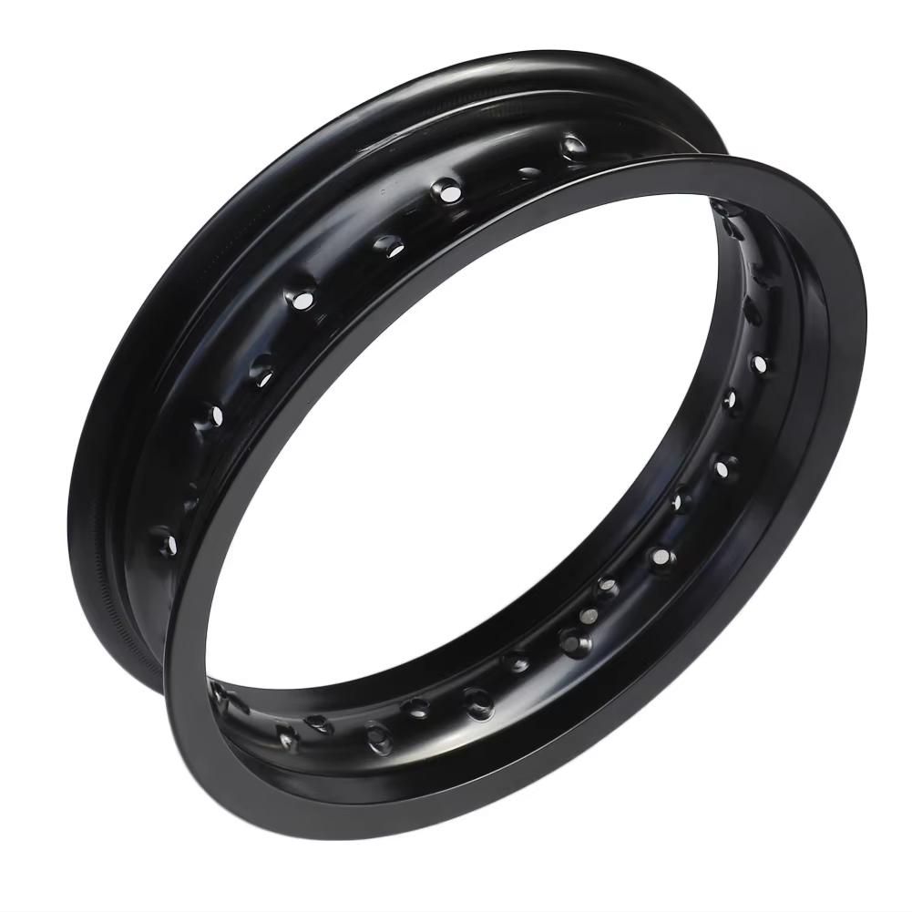 2.15x12 12" Universal Motorcycle Wheel Rims 36H Black Steel Rims for 50cc-125cc Pit Bike Dirt Bike ATV Scooter E-Bike Scooter Re