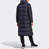 Adidas Long Hooded Down Jacket With Windproof And Thermal Protection Men Outerwear Blue GE9994