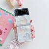 For Samsung Galaxy Z Flip 4 3 Case Cute 3d Laser Love Transparent Silicone Folding Shockproof Protection Back Cover Accessories