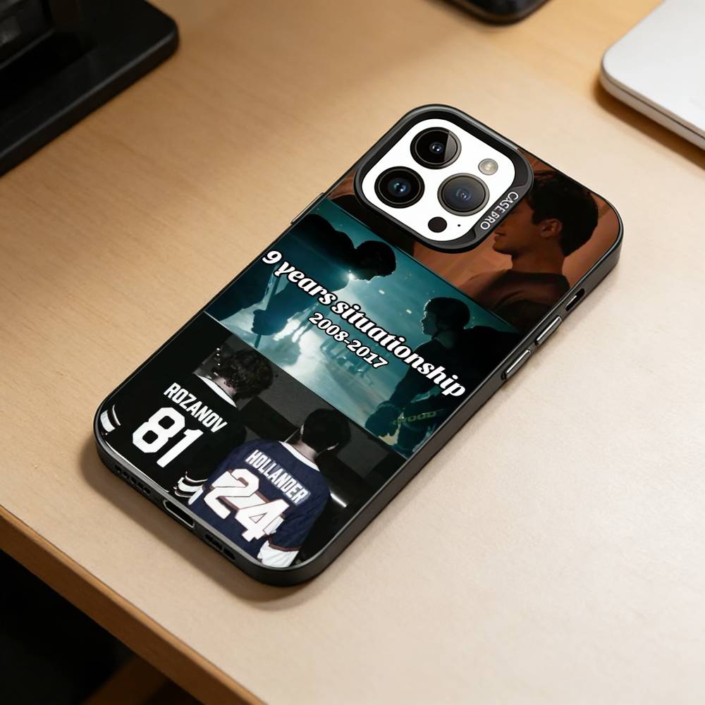 H-Heated R-Rivalry Phone Case For iPhone 17,16,15,14,13,12,11 Plus,Pro Max,XS,Colored Silver Plated Inside Cover