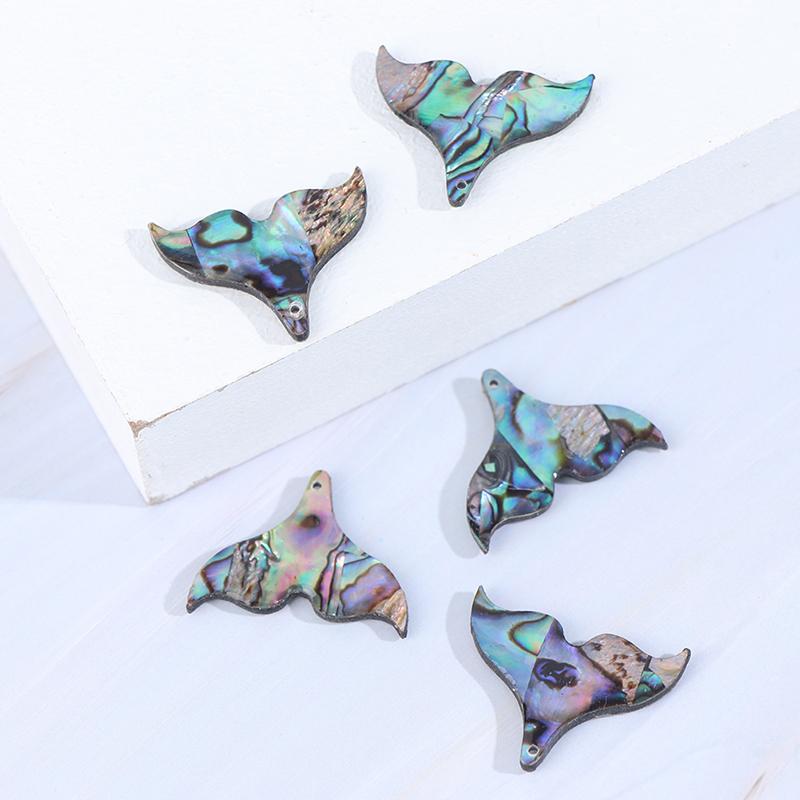 5шт ракушка рыбий хвост подвески Очарование перламутровая ракушка для изготовления ювелирных изделий своими руками