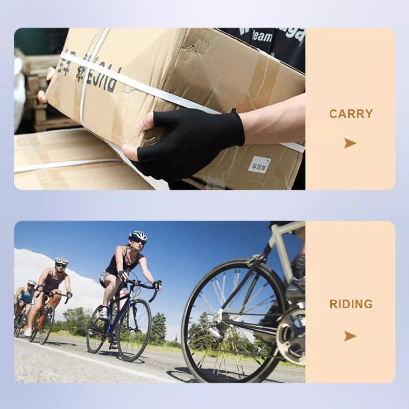 SEAMETAL 1 Pair Men's and Women's Breathable Non-Slip Half Finger Gloves for Fitness, Cycling and Weightlifting