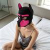 Мягкая Эластичная Маска для Косплея на Всю Голову Собаки для Взрослых Ролевых Игр, Дышащая Неопреновая Маска Животного для Вечеринок Питомцев со Съемной Пастью и Складывающимися Ушами, Щенок