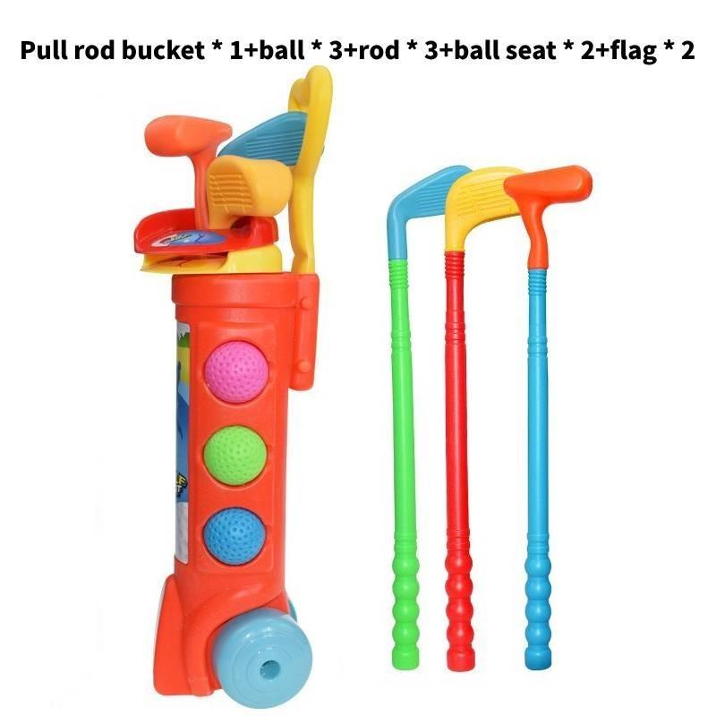 Высококачественный пластиковый мини-набор для гольфа для детей и родителей для развлечений на открытом воздухе